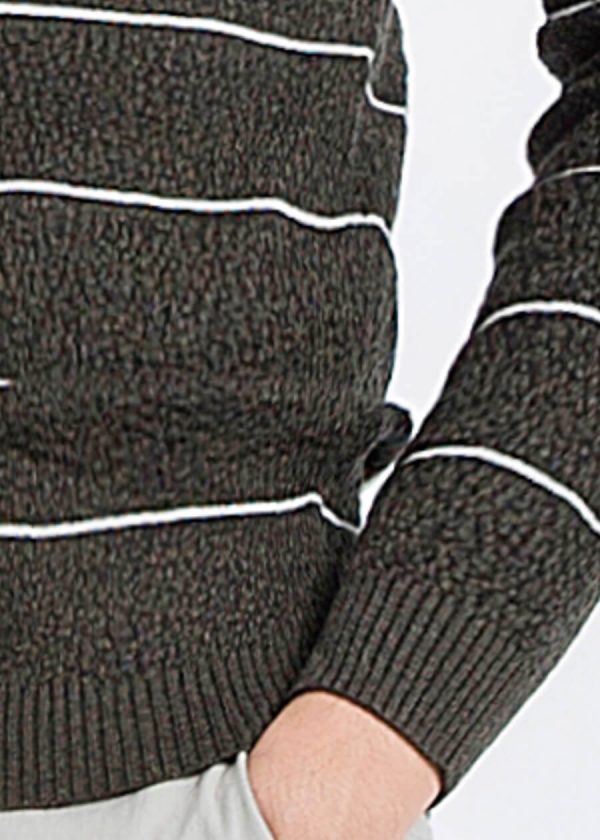 sweater with nautical stripe