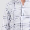 regular fit checker shirt
