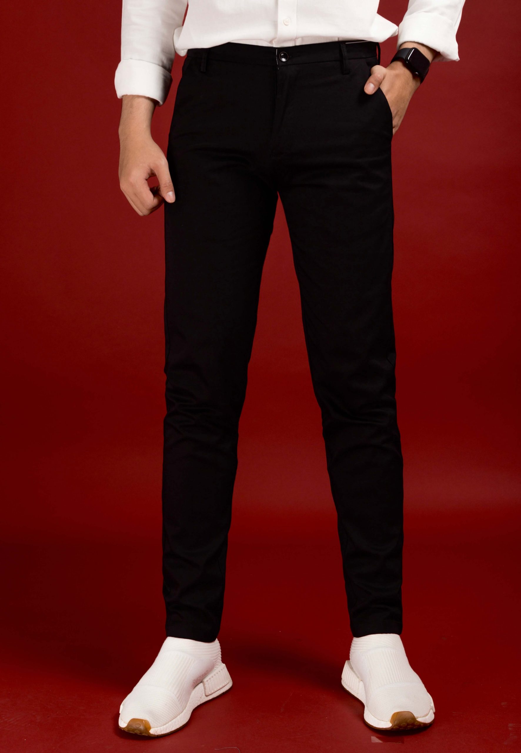Buy Black Trousers & Pants for Men by NETPLAY Online | Ajio.com