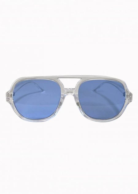 round frame blue glasses sp