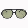 round frame green sunglasses sp