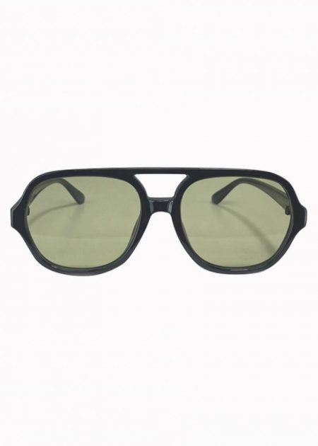 round frame green sunglasses sp